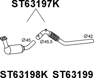 Veneporte ST63197K - Каталізатор avtolavka.club