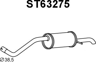 Veneporte ST63275 - Глушник вихлопних газів кінцевий avtolavka.club