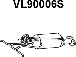Veneporte VL90006S - Сажі / частковий фільтр, система вихлопу ОГ avtolavka.club