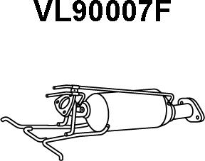 Veneporte VL90007F - Сажі / частковий фільтр, система вихлопу ОГ avtolavka.club