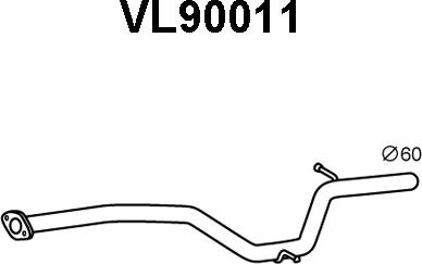 Veneporte VL90011 - Труба вихлопного газу avtolavka.club