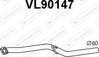 Veneporte VL90147 - Труба вихлопного газу avtolavka.club