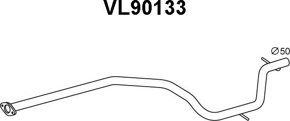Veneporte VL90133 - Труба вихлопного газу avtolavka.club