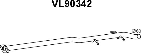 Veneporte VL90342 - Труба вихлопного газу avtolavka.club