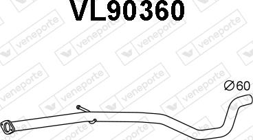 Veneporte VL90360 - Труба вихлопного газу avtolavka.club