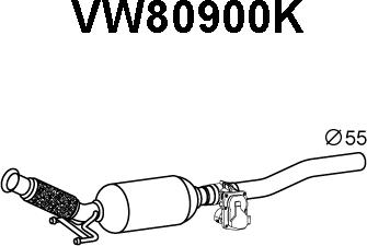 Veneporte VW80900K - Каталізатор avtolavka.club