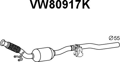 Veneporte VW80917K - Каталізатор avtolavka.club