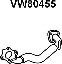 Veneporte VW80455 - Труба вихлопного газу avtolavka.club