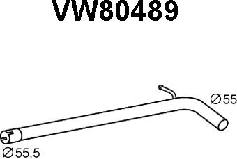 Veneporte VW80489 - Труба вихлопного газу avtolavka.club