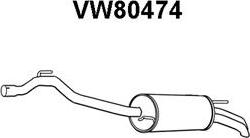 Veneporte VW80474 - Глушник вихлопних газів кінцевий avtolavka.club