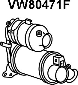 Veneporte VW80471F - Сажі / частковий фільтр, система вихлопу ОГ avtolavka.club