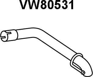 Veneporte VW80531 - Труба вихлопного газу avtolavka.club