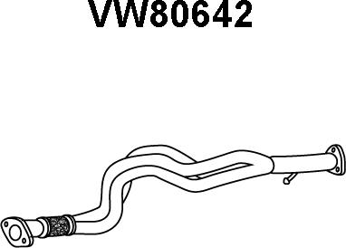 Veneporte VW80642 - Труба вихлопного газу avtolavka.club
