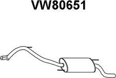 Veneporte VW80651 - Глушник вихлопних газів кінцевий avtolavka.club
