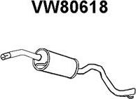 Veneporte VW80618 - Середній глушник вихлопних газів avtolavka.club