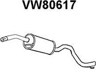 Veneporte VW80617 - Середній глушник вихлопних газів avtolavka.club