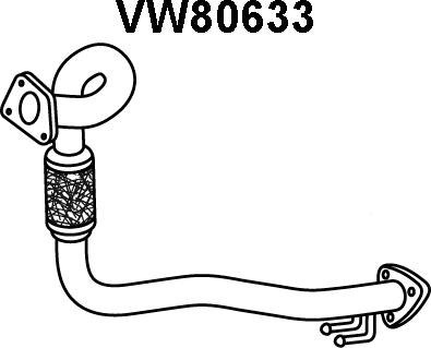 Veneporte VW80633 - Труба вихлопного газу avtolavka.club