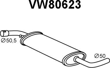 Veneporte VW80623 - Предглушітель вихлопних газів avtolavka.club