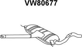 Veneporte VW80677 - Предглушітель вихлопних газів avtolavka.club
