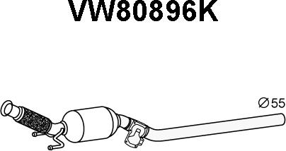 Veneporte VW80896K - Каталізатор avtolavka.club