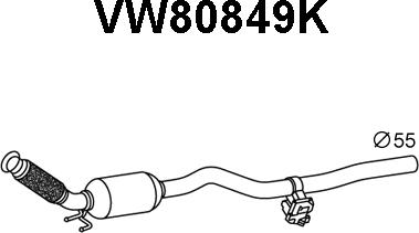 Veneporte VW80849K - Каталізатор avtolavka.club