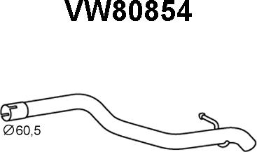 Veneporte VW80854 - Труба вихлопного газу avtolavka.club