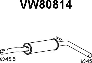 Veneporte VW80814 - Предглушітель вихлопних газів avtolavka.club