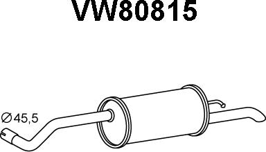 Veneporte VW80815 - Глушник вихлопних газів кінцевий avtolavka.club