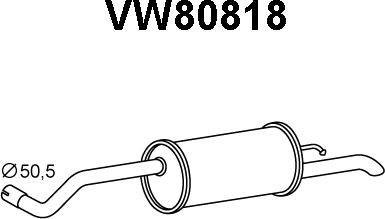 Veneporte VW80818 - Глушник вихлопних газів кінцевий avtolavka.club