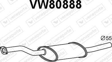 Veneporte VW80888 - Предглушітель вихлопних газів avtolavka.club