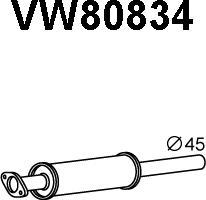 Veneporte VW80834 - Предглушітель вихлопних газів avtolavka.club