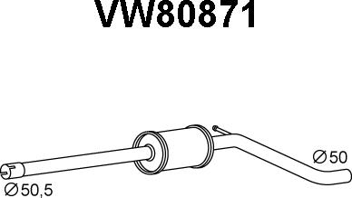 Veneporte VW80871 - Предглушітель вихлопних газів avtolavka.club
