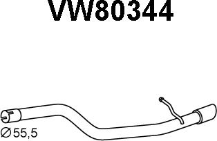 Veneporte VW80344 - Труба вихлопного газу avtolavka.club