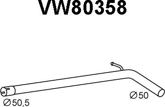 Veneporte VW80358 - Труба вихлопного газу avtolavka.club
