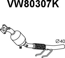Veneporte VW80307K - Каталізатор avtolavka.club