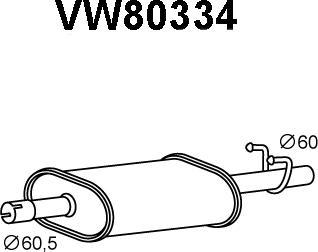 Veneporte VW80334 - Предглушітель вихлопних газів avtolavka.club
