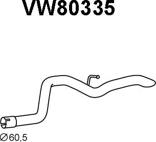 Veneporte VW80335 - Труба вихлопного газу avtolavka.club