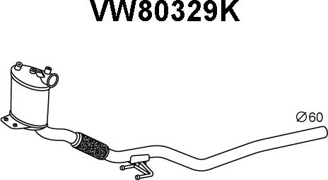Veneporte VW80329K - Каталізатор avtolavka.club