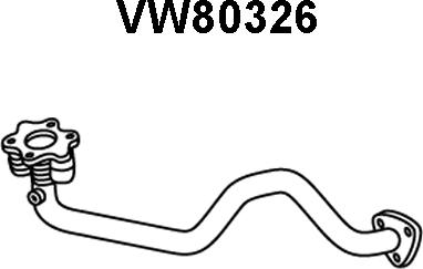 Veneporte VW80326 - Труба вихлопного газу avtolavka.club