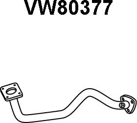 Veneporte VW80377 - Труба вихлопного газу avtolavka.club