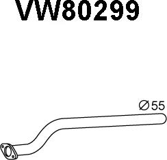 Veneporte VW80299 - Труба вихлопного газу avtolavka.club