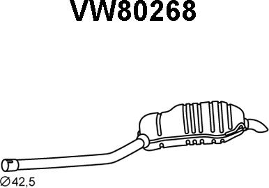 Veneporte VW80268 - Глушник вихлопних газів кінцевий avtolavka.club