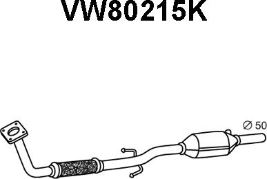 Veneporte VW80215K - Каталізатор avtolavka.club