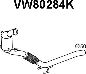 Veneporte VW80284K - Каталізатор avtolavka.club