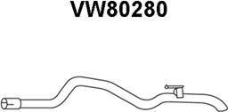 Veneporte VW80280 - Труба вихлопного газу avtolavka.club