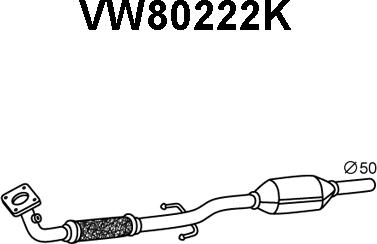 Veneporte VW80222K - Каталізатор avtolavka.club