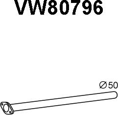 Veneporte VW80796 - Труба вихлопного газу avtolavka.club