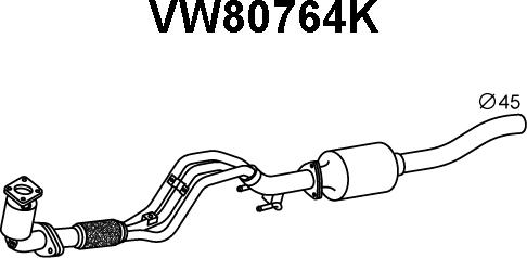 Veneporte VW80764K - Каталізатор avtolavka.club