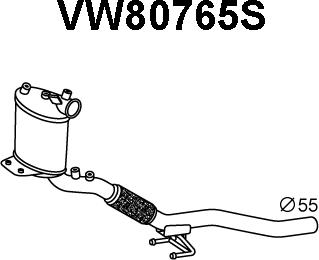 Veneporte VW80765S - Сажі / частковий фільтр, система вихлопу ОГ avtolavka.club