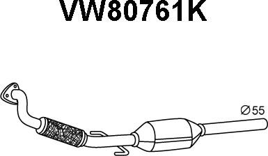 Veneporte VW80761K - Каталізатор avtolavka.club
